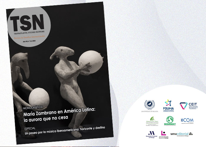 TSN. Revista de Estudios Internacionales publica TSN 13, que incluye el Monográfico titulado «María Zambrano en América Latina: la aurora que no cesa»