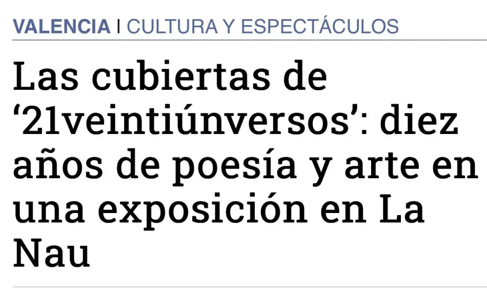 Captura noticia 21veintiúnversos en La Nau