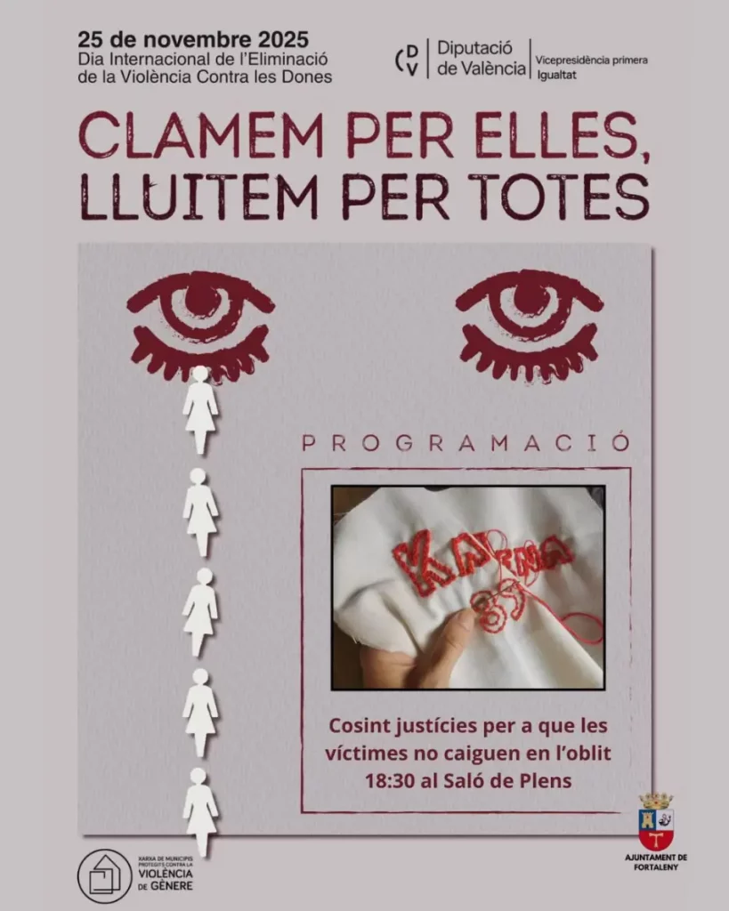 cartel-performance-cosiendo-justicias-ajuntament-fortaleny