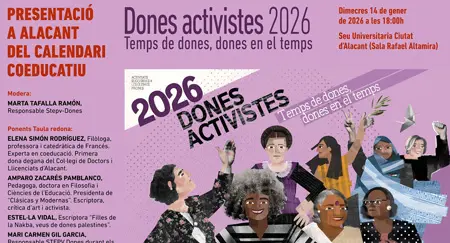 PRESENTACIÓN CALENDARIO 2026 STEPV -MUJERES EN EL TIEMPO, TIEMPO DE MUJERES