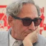 Italian singer-songwriter Franco Battiato during the press conference for the Festival Gaber 2010 on 23 July 2010
