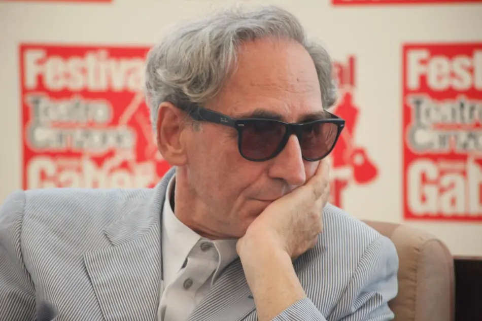 Italian singer-songwriter Franco Battiato during the press conference for the Festival Gaber 2010 on 23 July 2010