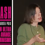 Susan Faludi y portada libro "Backlash: la reacción ultra contra el avance del feminismo (1991)"
