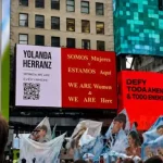 Anuncio en Times Square Exposición Yolanda Herrranz "Somos mujeres y estamos aquí" - Julio 2026