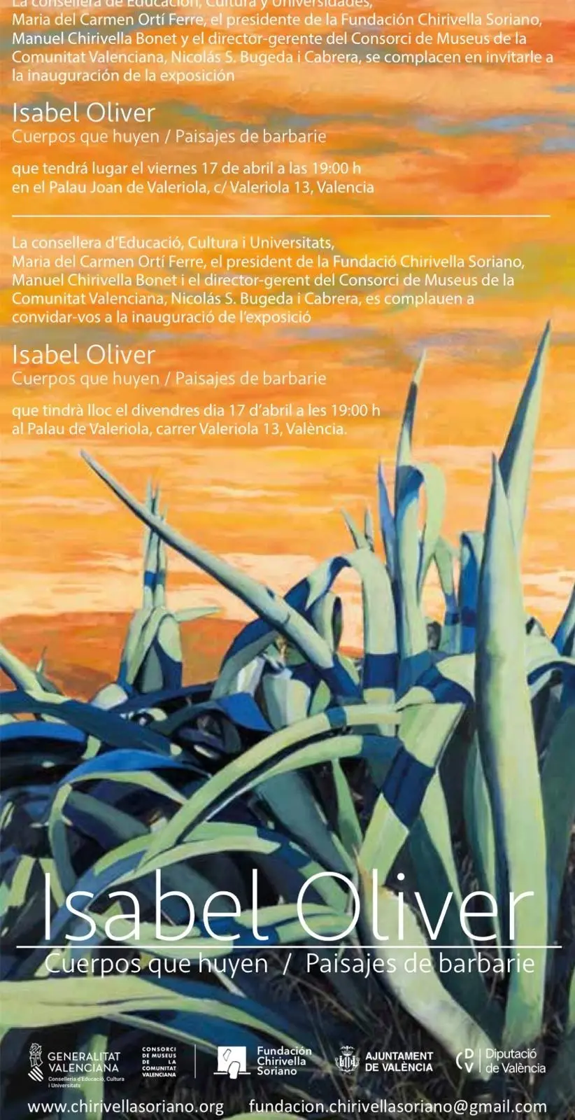 cartel-expo-isabel-oliver-paisajes-de-barbarie-Xirivella